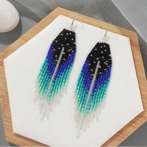 Handmade Bold Bohemian Style Tassel Earrings
